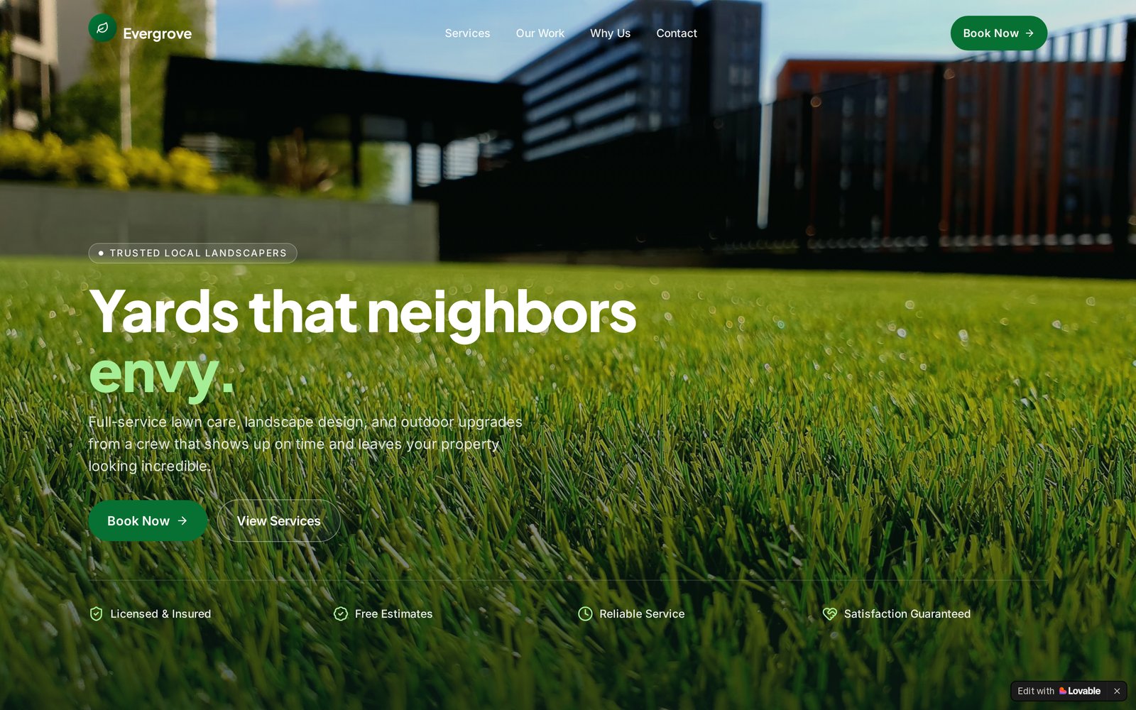 Green Gateway website preview