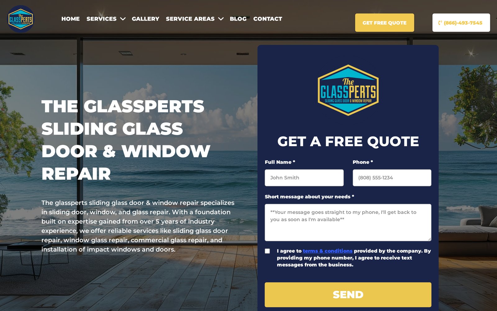 The Glassperts website preview